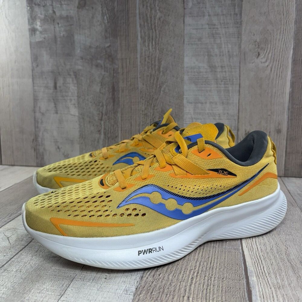 Saucony Ride 15 Women's Size 8 Running Shoes Athletic Shoes Yellow Gold Horizon